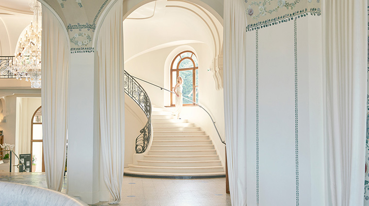 hotel royal evian resort lobby staircase