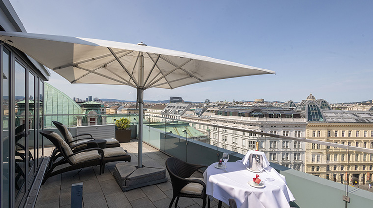 1hotel sacher wien Signature Suite terreace