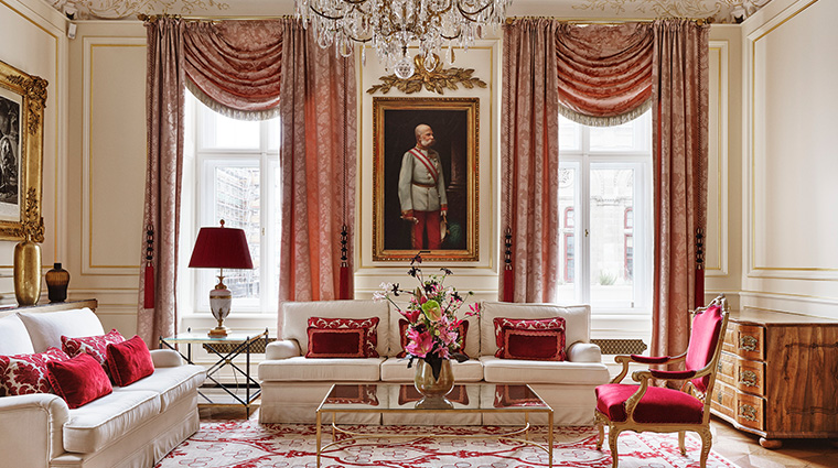 1hotel sacher wien philharmoniker suite bedroom living room