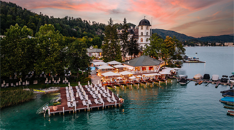 hotel schloss seefels lake worthersee