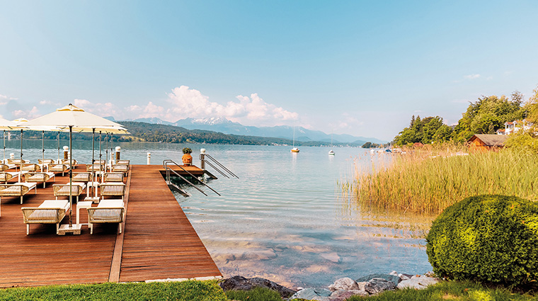 hotel schloss seefels private dock