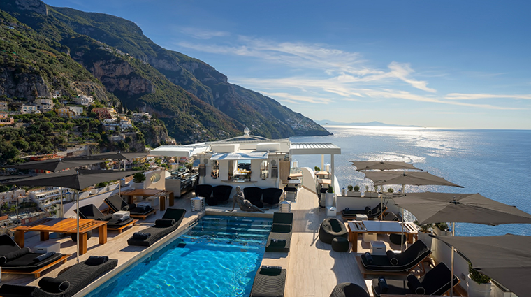 hotel villa franca positano pool rooftop daylight