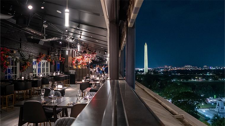 hotel washington vue rooftop night view