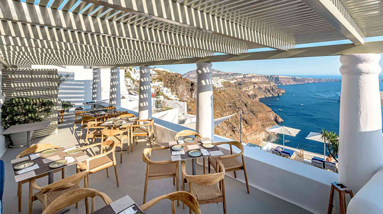 iconic santorini pergola terrace views 1