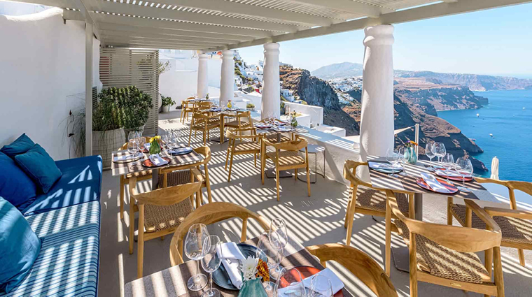 iconic santorini pergola terrace views 3