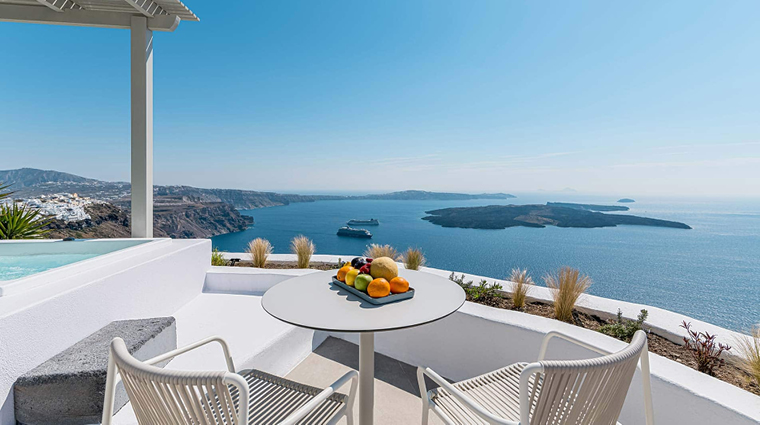 iconic santorini room private terrace seaview