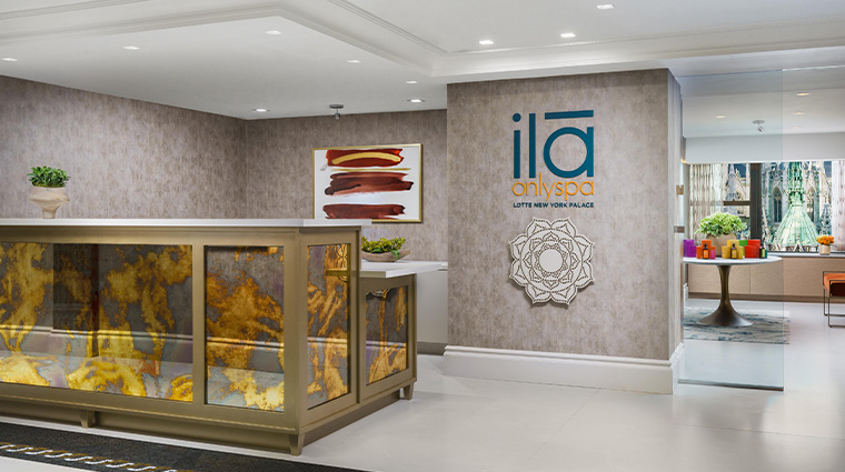 ila only spa at lotte new york palace reception area