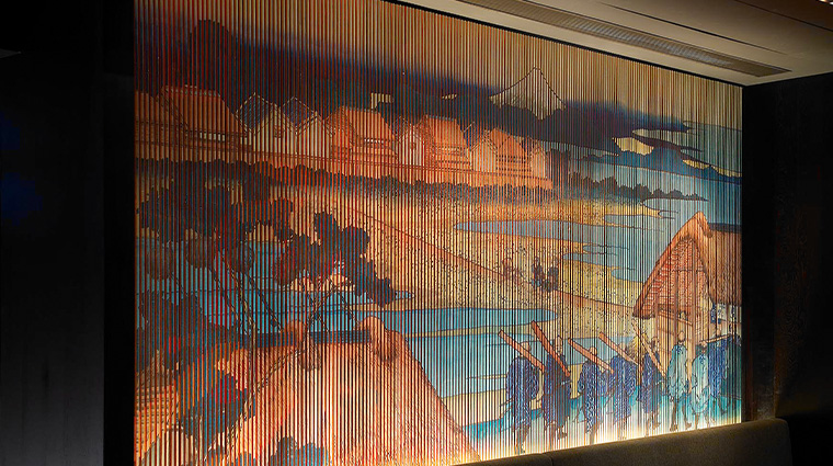 Property InagikuGrandeJapaneseRestaurant Restaurant InteriorWallArt FourSeasonsHotelsLimited