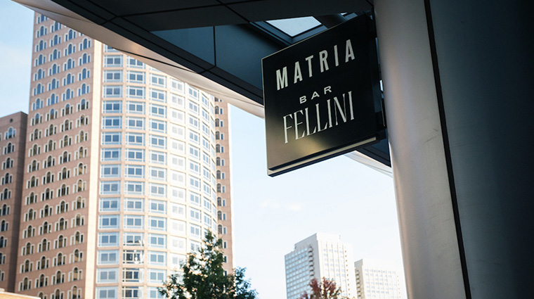 inter continental boston front of hotel matria and bar fellini