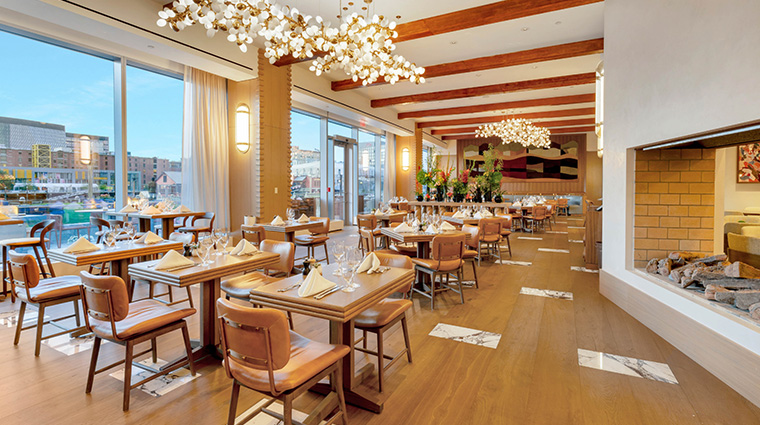 inter continental boston matria northern italian steakhouse space