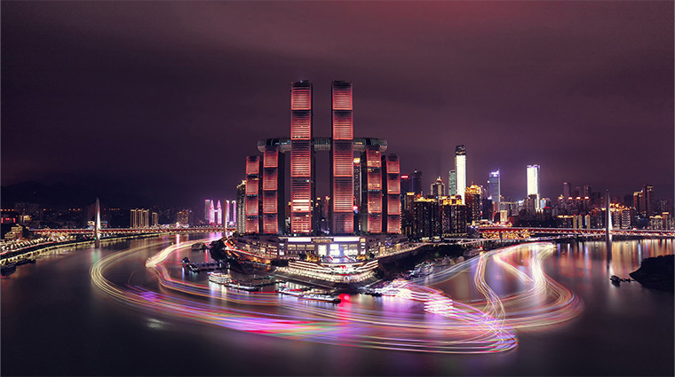 inter continental chongqing raffles city hotel exterior3
