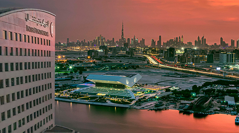 inter continental dubai festival city exterior