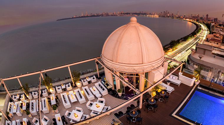 intercontinental marine drive mumbai Dome Aerial View