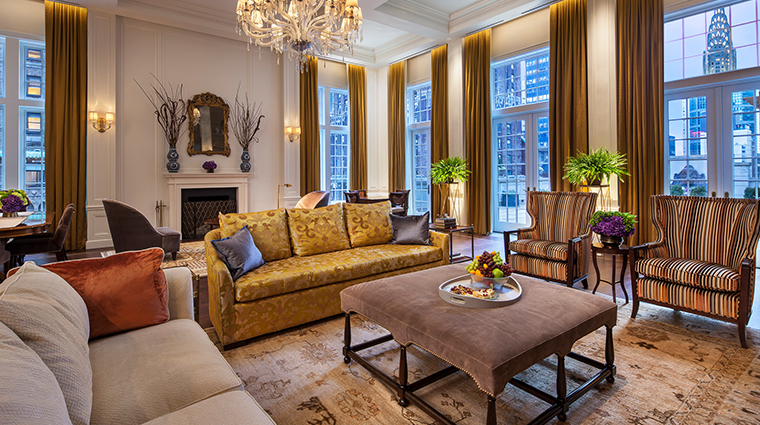 intercontinental new york barclay Penthouse Living Area