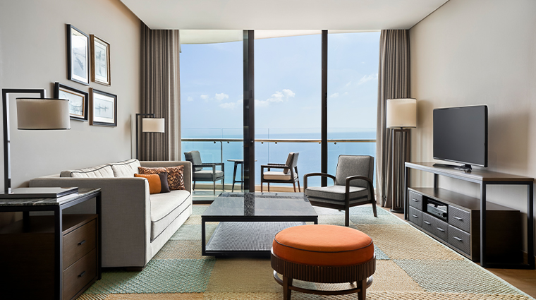 intercontinental phu quoc long beach resort bedroom ocean view livingroom