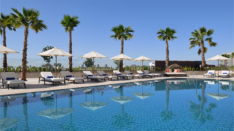 inter continental residences abu dhabi pool2