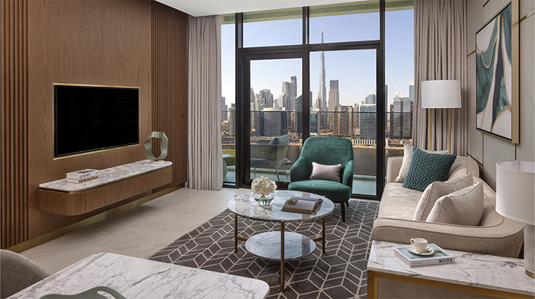 intercontinental residences dubai business bay room city view