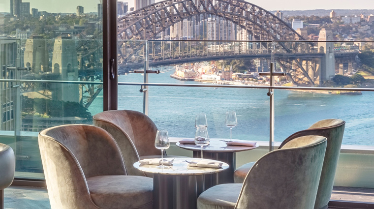 intercontinental sydney table view