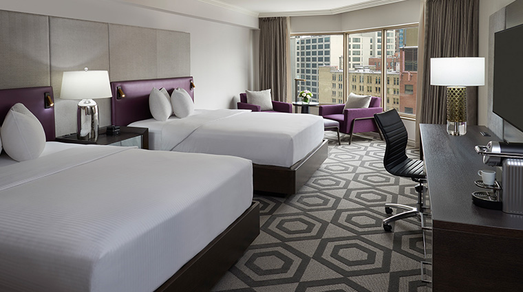 inter continental toronto centre club floor room two beds