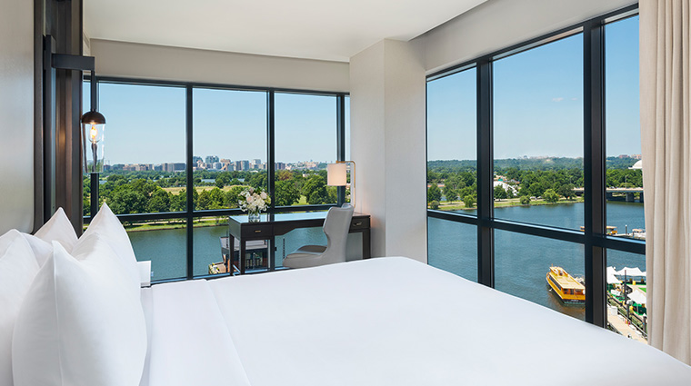 inter continental washington dc the wharf water suite bedroom