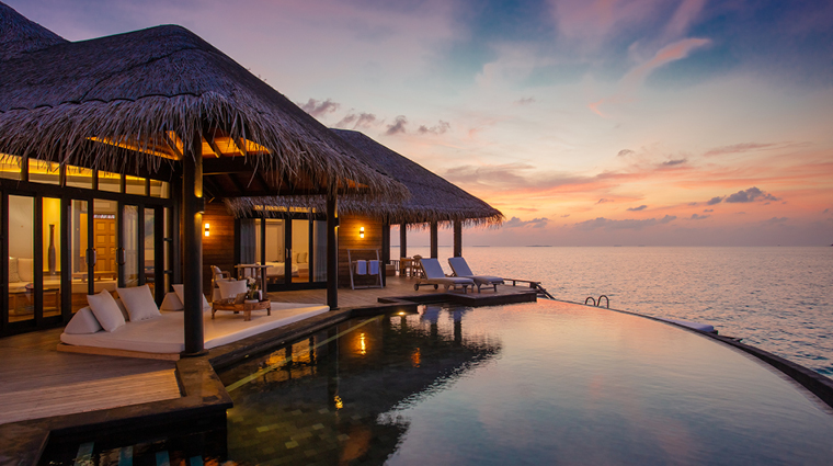 ja manafaru calm spa sanctuary bedroom ocean residence with family infinity pool