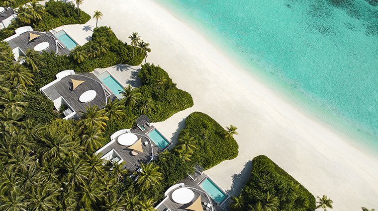 Jumeirah Maldives Olhahali Island Aerial Beach Villa