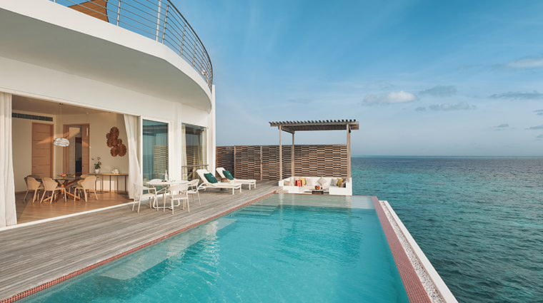 Jumeirah Maldives Olhahali Island Water Residence Pool and View