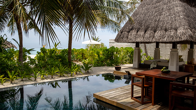 jumeirah vittaveli maldives beach villa private pool