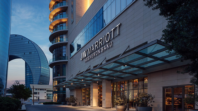 jw marriott absheron baku exterior front night new