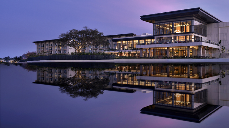 jw marriott bengaluru prestige golfshire resort and spa rear facade