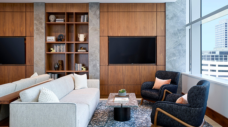 jw marriott dallas arts district executive lounge couch seating area