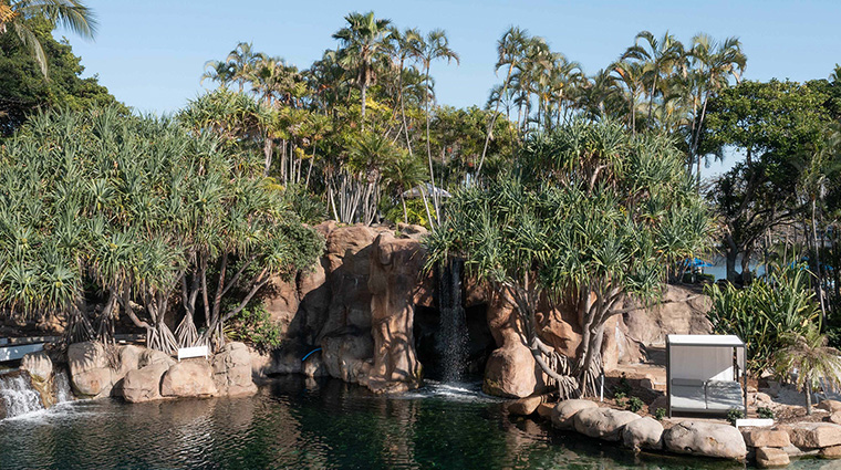jw marriott gold coast resort and spa lagoon pool waterfall