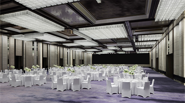 jw marriott marquis hotel shanghai pudong grand marquis ballroom wedding set up