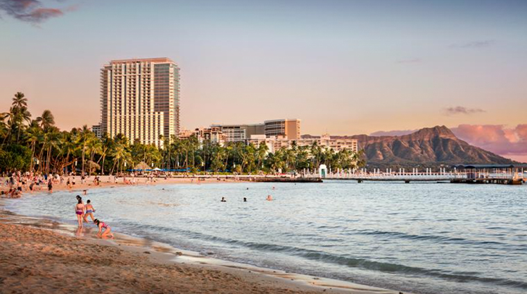 ka lai waikiki beach beach dusk