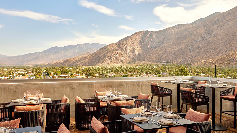 5kimpton rowan palm springs saints rooftop terrace