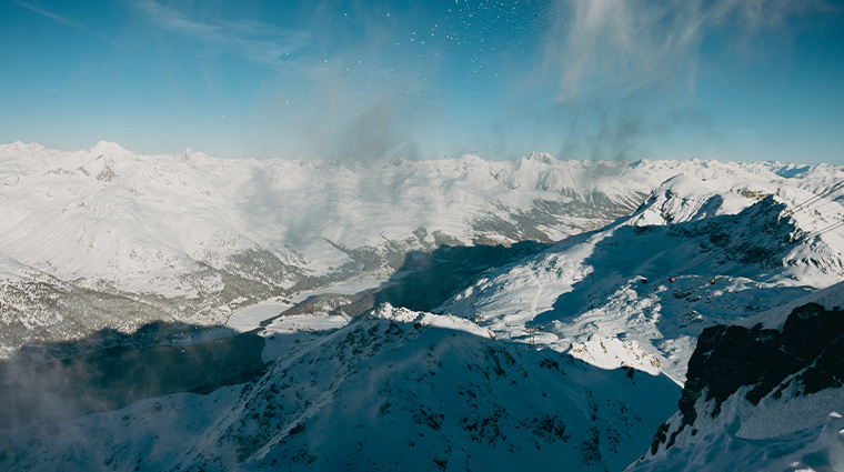 kulm hotel st moritz winter Piz Corvatsch