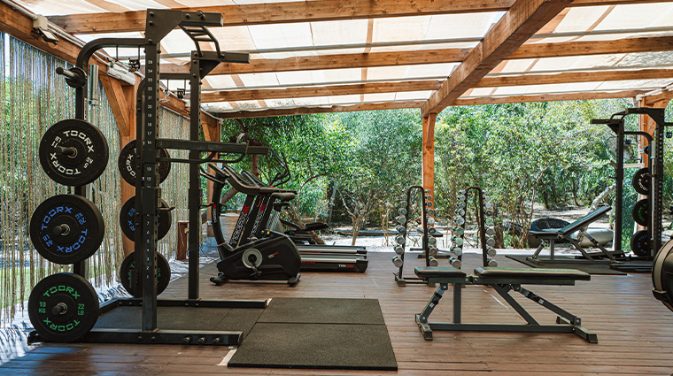 la villa del re fitness area