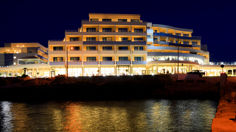 labranda riviera hotel spa exterior night