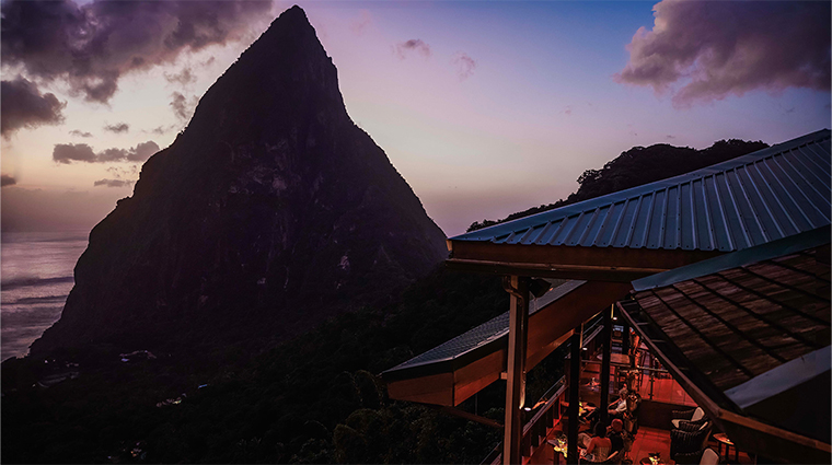 ladera resort saint lucia dasheene gros piton sunset