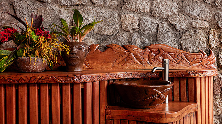 ladera resort saint lucia heritage suite carving dresser