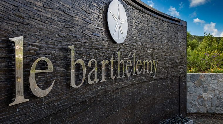 16le barthelemy hotel spa sign