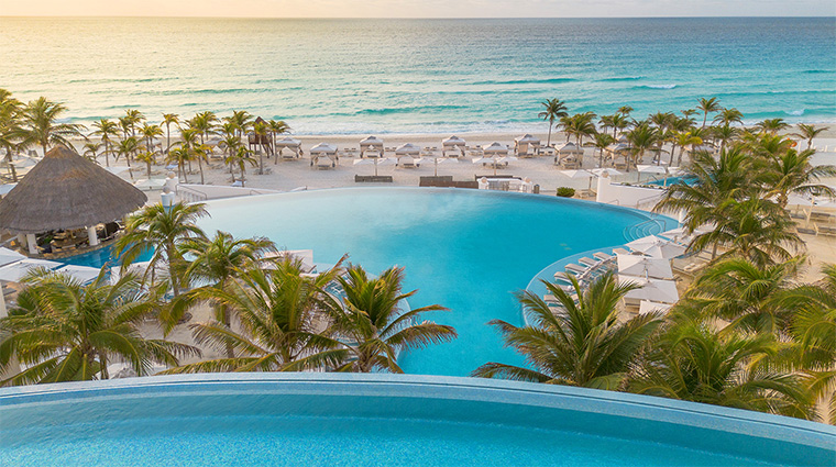 le blanc spa resort aerial pool