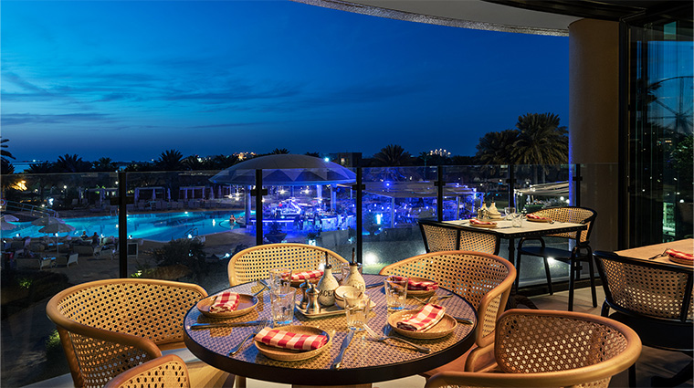 le royal meridien beach resort and spa la strega italian restaurant