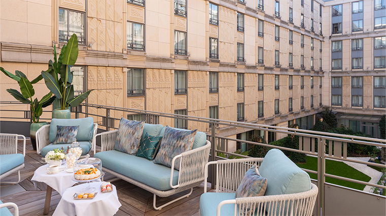 l hotel du collectionneur monceau terrasse