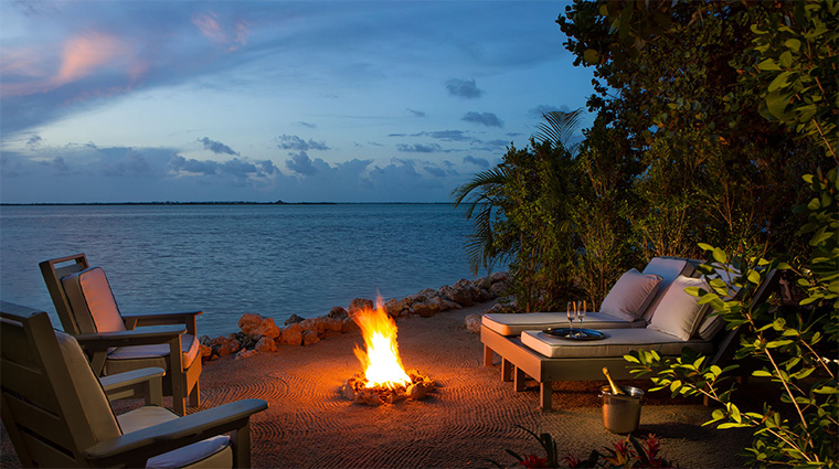 little palm island resort spa suite firepit