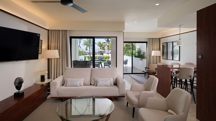 live aqua beach resort punta cana living room