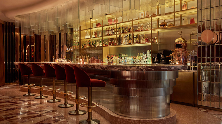 hilton london on park lane revery bar interior