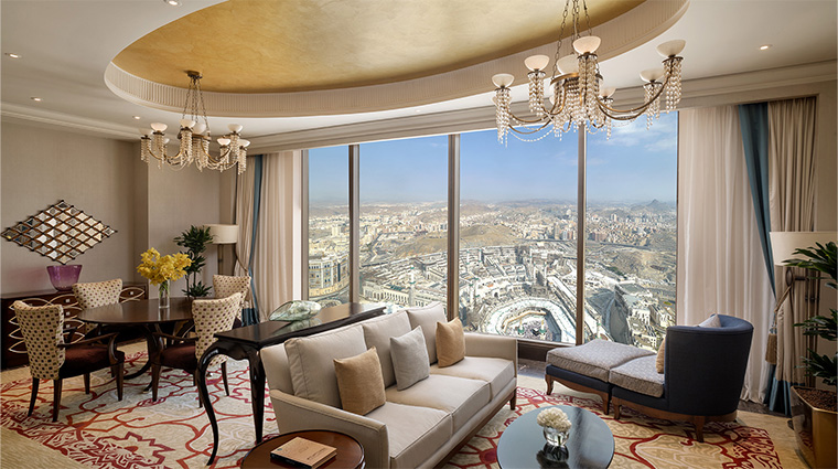 makkah clock royal tower a fairmont hotel grand royal suite living room