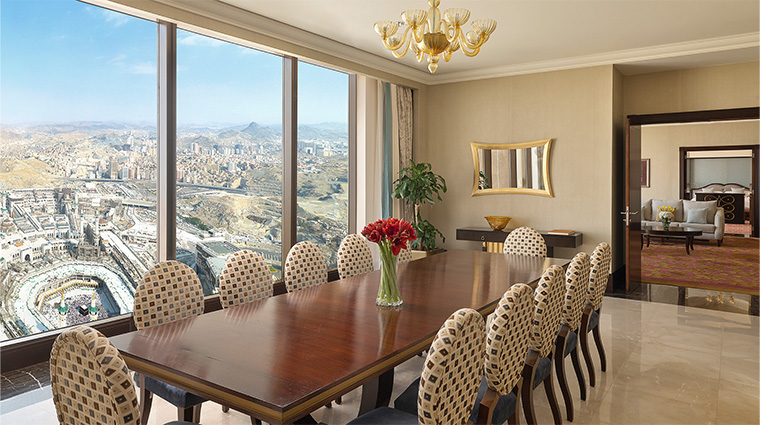 makkah clock royal tower a fairmont hotel royal suite dining room
