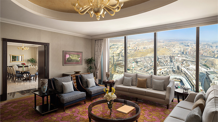 makkah clock royal tower a fairmont hotel royal suite living room